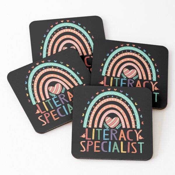 Item preview, Literacy Specialist Teacher Colorful Rainbow Heart Design designed and sold by Nocturnal-Vines.
