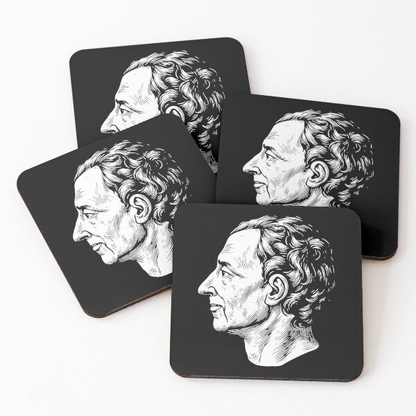 Item preview, philosopher Montesquieu, portrait designed and sold by close-up.biz.