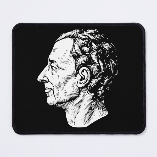Item preview, philosopher Montesquieu, portrait designed and sold by close-up.biz.