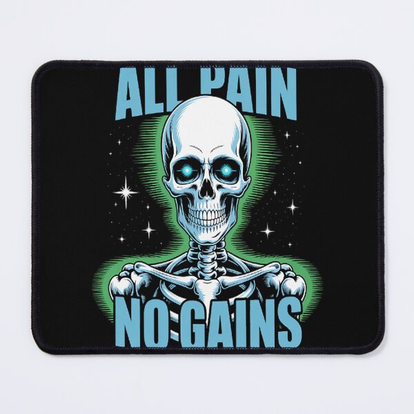 Item preview, All Pain No Gains Fitness Weightlifting Bodybuilding Gym designed and sold by brinbotty.