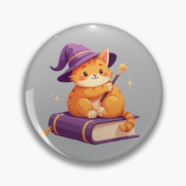 Item preview, Spellcasting Kawaii Wizard Cat | Magical Orange Kitten with Wand | Cute Anime Pet Art designed and sold by Yarka.