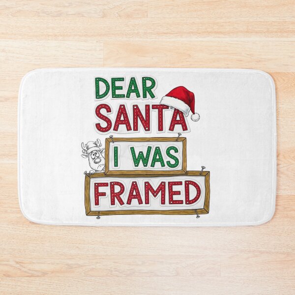 Item preview, Dear Santa I was framed - Funny Christmas  designed and sold by FitEnvy.