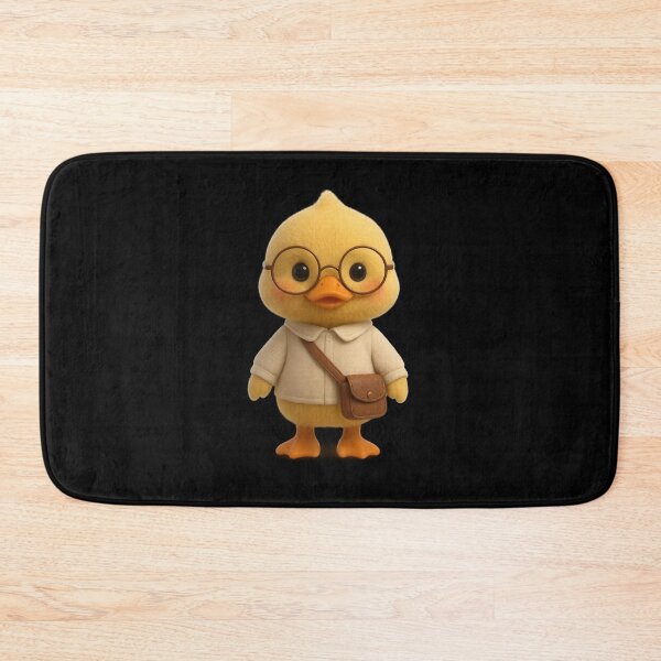 Item preview, Cute Scholar Duck With Glasses | Kawaii Plush Character Art designed and sold by Moons Studio.