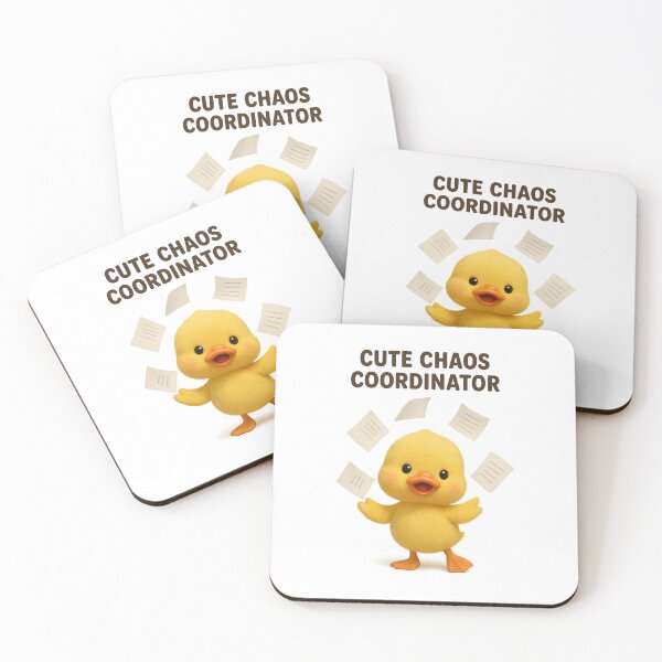 Item preview, Cute Chaos Coordinator Juggling Duck | Kawaii Funny Office Humor designed and sold by Moons Studio.