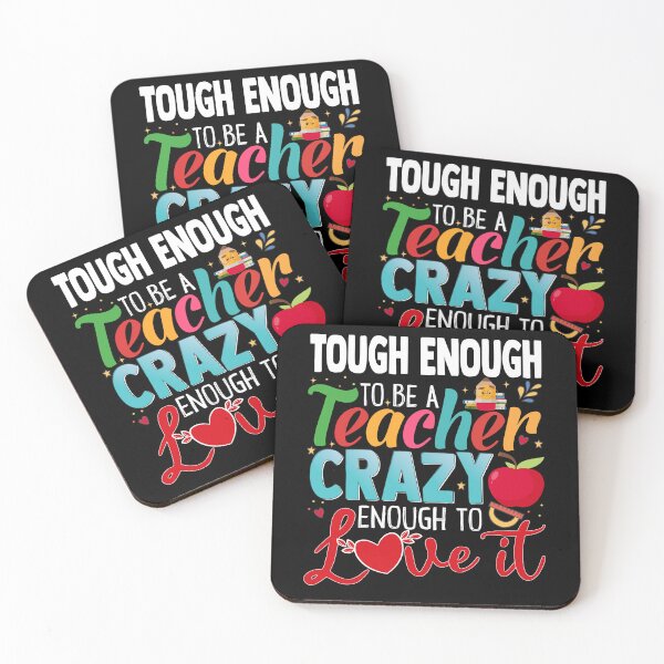 Item preview, Tough Crazy Teacher Funny School Typography Quote Design designed and sold by Nocturnal-Vines.