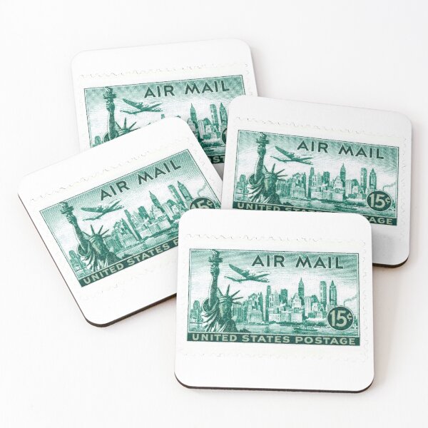 Item preview, American USA New York Skyline Postage Stamp designed and sold by red-amber65.