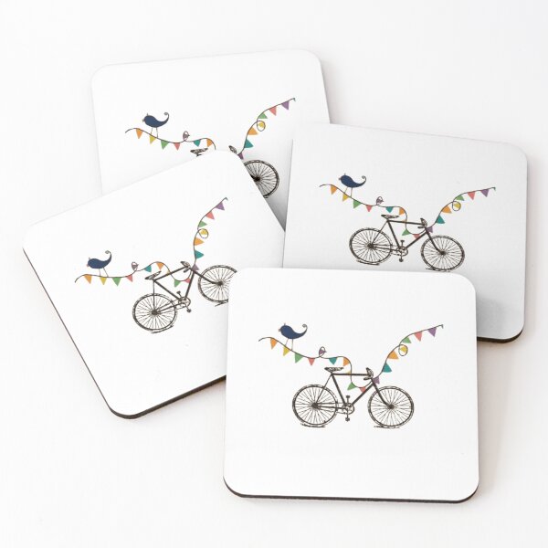 Item preview, Colorful Bicycle Art with Bird Decor designed and sold by Templateloom.