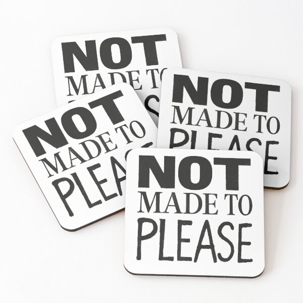 Item preview, NOT MADE TO PLEASE — Anti-Design Statement Typography designed and sold by bisha.