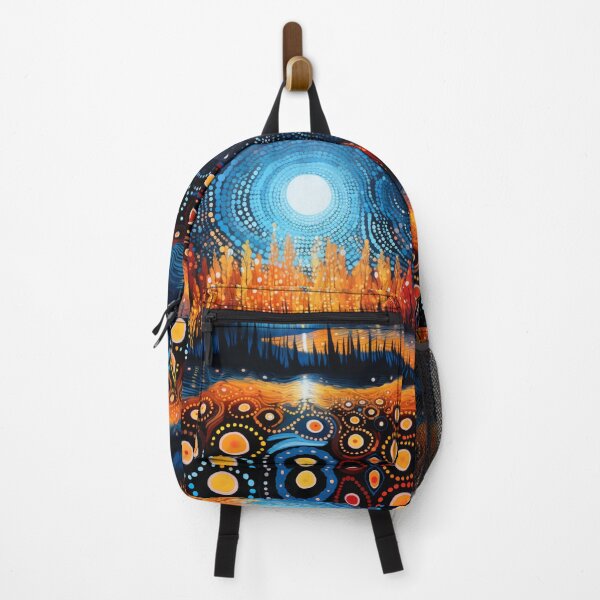 Item preview, Aboriginal Inspired Dot Art - Moonlight designed and sold by GrinGalore.