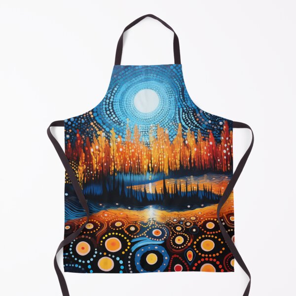 Item preview, Aboriginal Inspired Dot Art - Moonlight designed and sold by GrinGalore.