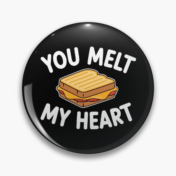 Item preview, You Melt My Heart! Funny Grilled Cheese Pun designed and sold by PMCreative.