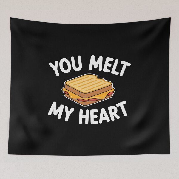 Item preview, You Melt My Heart! Funny Grilled Cheese Pun designed and sold by PMCreative.