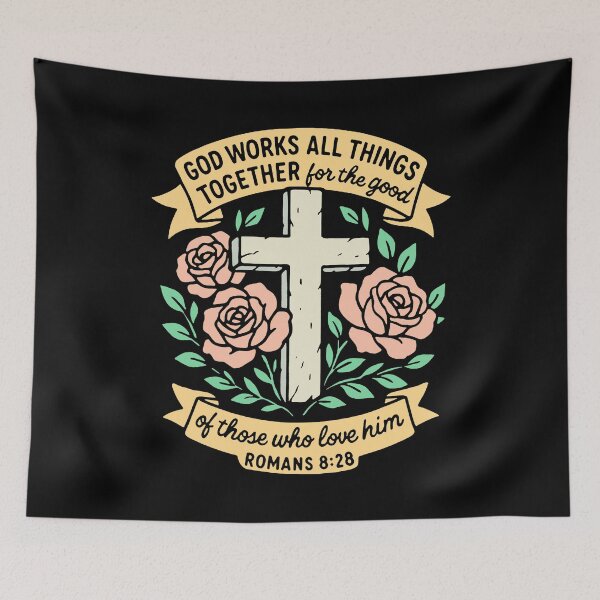 Item preview, Romans 8:28  In All Things God Works For The Good Of Those Who Love Him designed and sold by plushism.