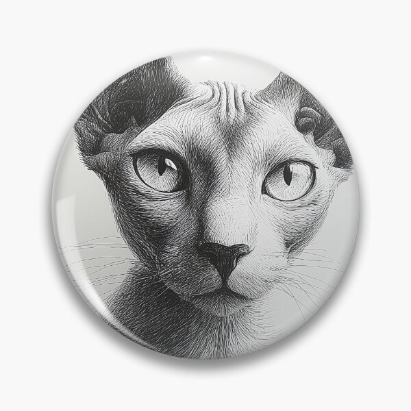 Item preview, Detailed Sphynx Cat Portrait designed and sold by lautir.