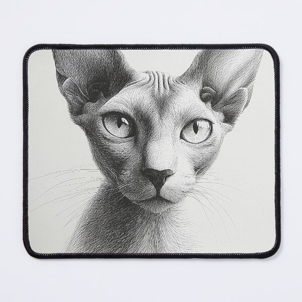 Item preview, Detailed Sphynx Cat Portrait designed and sold by lautir.
