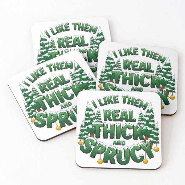 Item preview, I like them real thick and sprucy- Funny Christmas  designed and sold by FitEnvy.