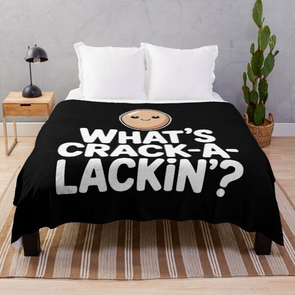 Item preview, What's Crack-A-Lackin! Funny Egg Pun designed and sold by PMCreative.