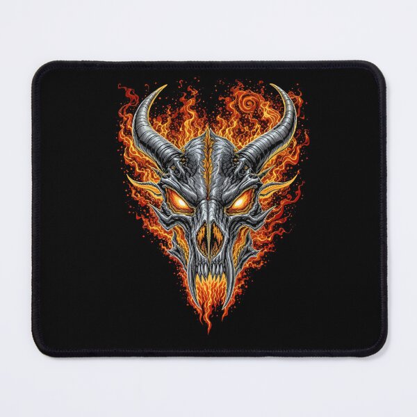 Item preview, Dark Vector Dragon Skull | Fire Trail Inferno Design designed and sold by ColorSplash123.