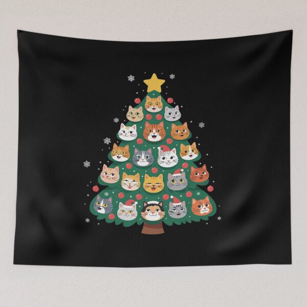 Item preview, Merry Catmas Funny Christmas Tree, Cats Xmas Meow Christmas  designed and sold by KotexTemu.