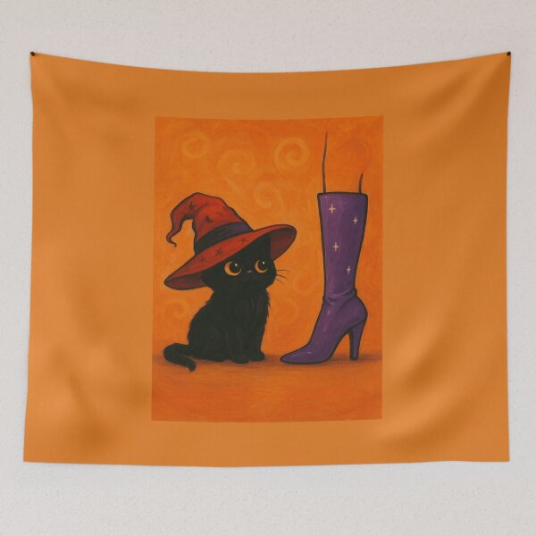 Item preview, Sorcerer Cat and Enchanted Hat designed and sold by DesignShopAD.