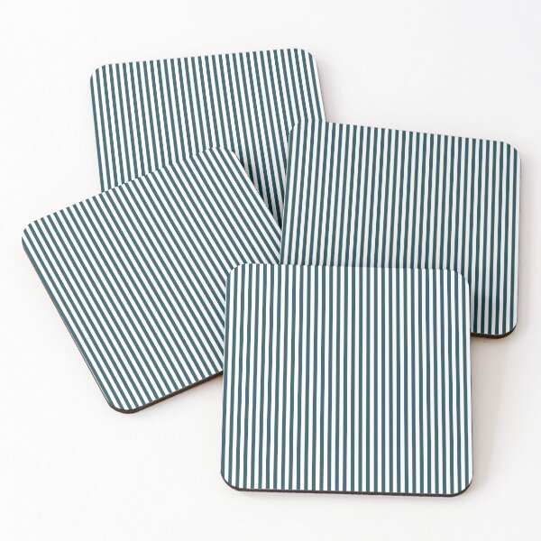 Item preview, Dark turquoise and white stripes designed and sold by Karf  ..