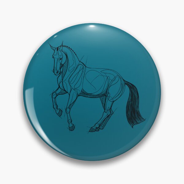 Item preview, Dressage Horse Sketch-Canter Pirouette designed and sold by DappledMoon.