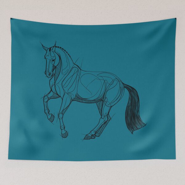 Item preview, Dressage Horse Sketch-Canter Pirouette designed and sold by DappledMoon.