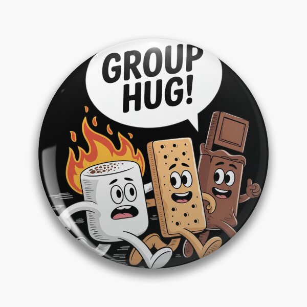 Item preview, Funny Group Hug S'more Marshmallows Graham Cracker Chocolate  designed and sold by NailMolisa.