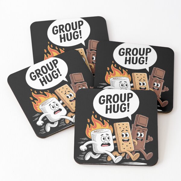 Item preview, Funny Group Hug S'more Marshmallows Graham Cracker Chocolate  designed and sold by NailMolisa.