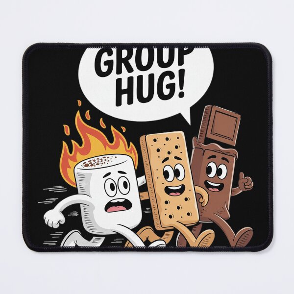 Item preview, Funny Group Hug S'more Marshmallows Graham Cracker Chocolate designed and sold by NailMolisa.