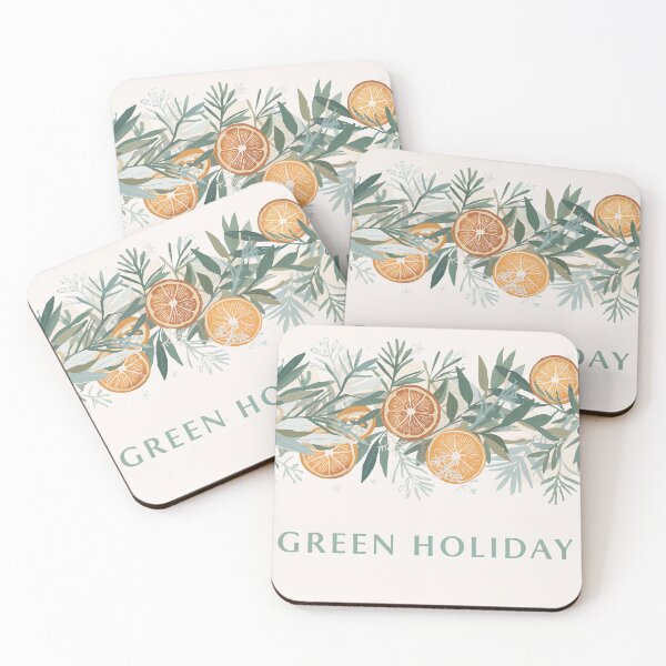 Item preview, Green Holiday Botanical Garland designed and sold by InkoraStudios.
