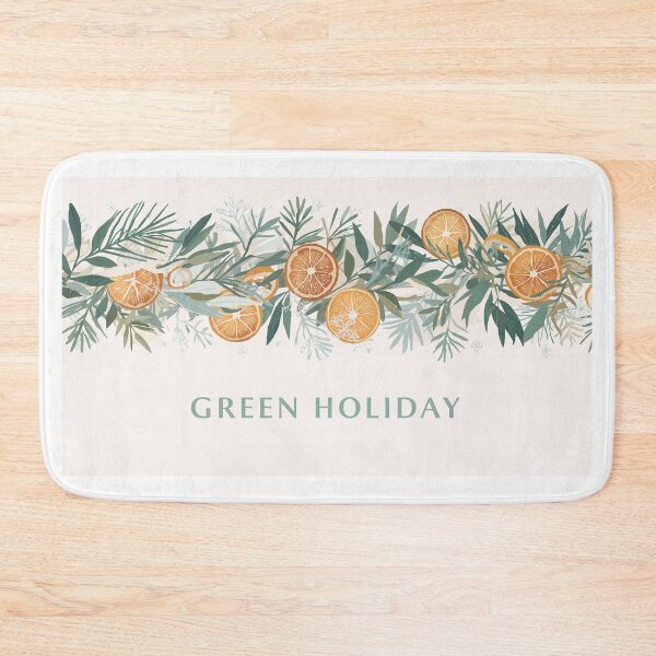 Item preview, Green Holiday Botanical Garland designed and sold by InkoraStudios.