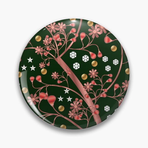 Item preview, Elegant Rose Gold Christmas Floral Pattern – Winter Botanical Holiday Design designed and sold by HopeAndHustle.
