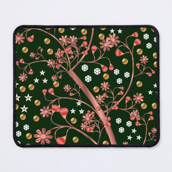Item preview, Elegant Rose Gold Christmas Floral Pattern – Winter Botanical Holiday Design designed and sold by HopeAndHustle.