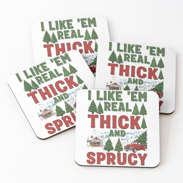 Item preview, I like them real thick and sprucy- Funny Christmas  designed and sold by FitEnvy.