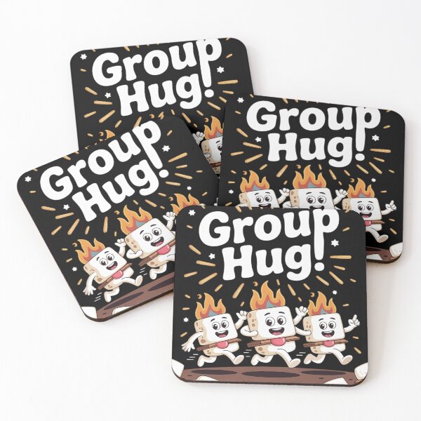 Item preview, Funny Group Hug S'more Marshmallows Graham Cracker Chocolate1  designed and sold by NailMolisa.