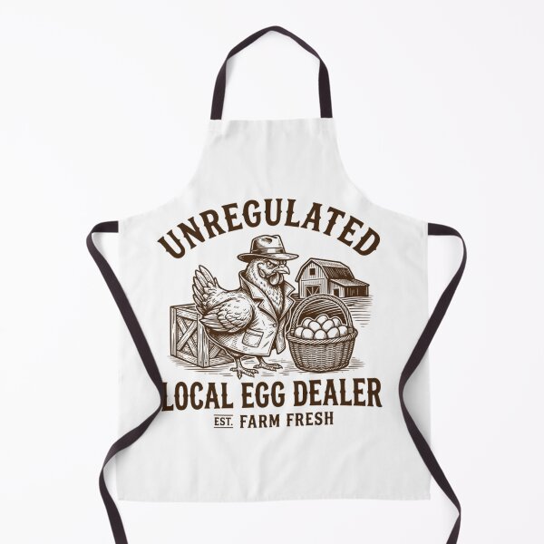 Item preview, Unregulated Local Egg Dealer Funny Chicken designed and sold by Mason-Pride.