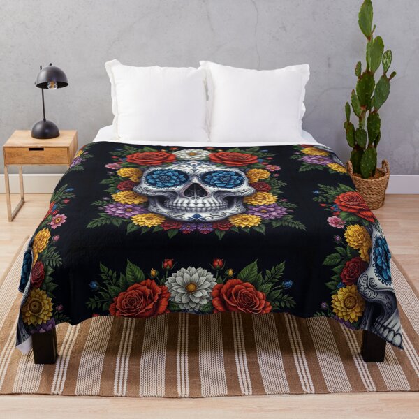 Item preview, Porcelain Skull Blooming with Roses designed and sold by Grafititee.