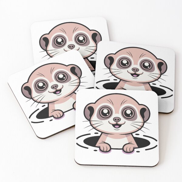 Item preview, Cute Baby Meerkat – Kawaii Animal Cartoon Illustration designed and sold by Royalsticker.