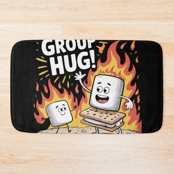 Item preview, Funny Group Hug S'mores Campfire Marshmallow Smores  designed and sold by NailMolisa.