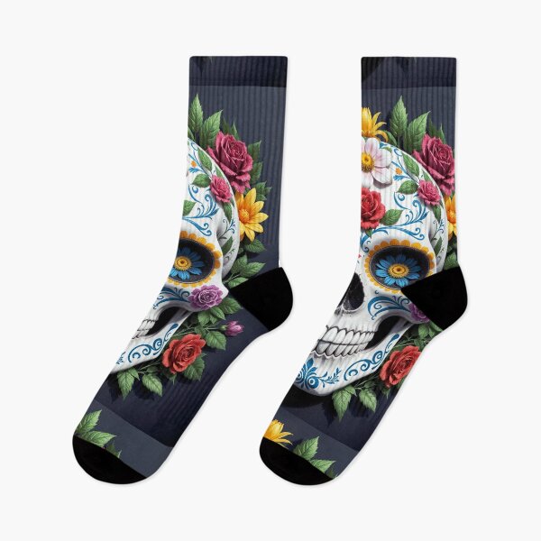 Item preview, Porcelain Skull Blooming with Roses designed and sold by Grafititee.