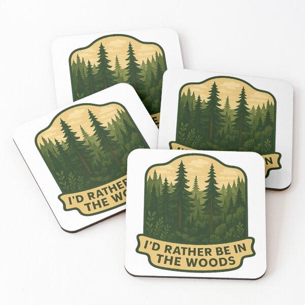 Item preview, I'd Rather Be in the Woods designed and sold by ProcrastCrafts.