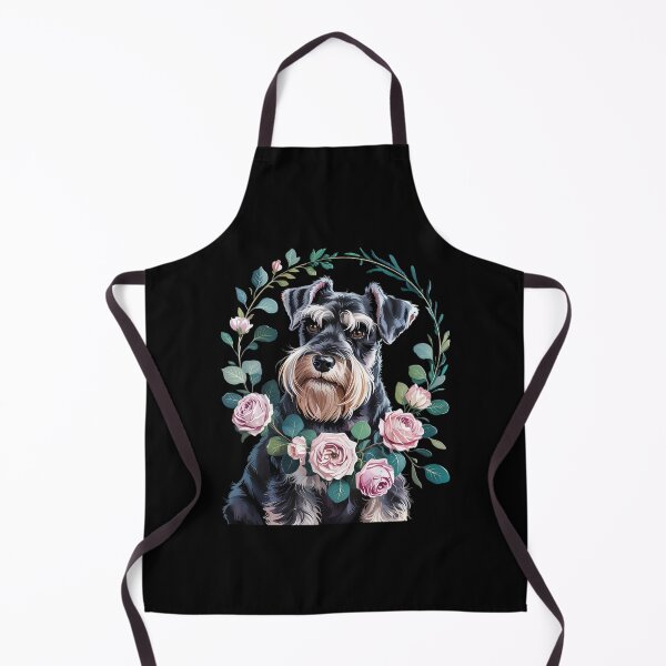 Item preview, Miniature Schnauzer Dog With Flowers Pastel Floral Men Women Girls Kids designed and sold by MarryIsMonth.