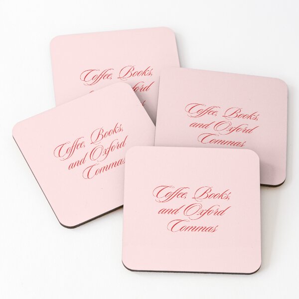 Item preview, Coffee, Books, and Oxford Commas designed and sold by SWETA HALDER.