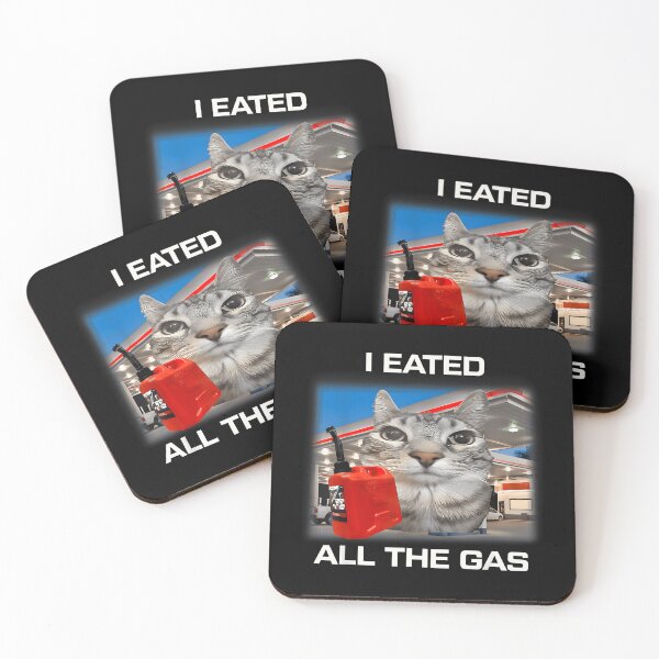 Item preview, I Eated All The Gas Funny Cat Lover Meme designed and sold by ChestOutLoud.