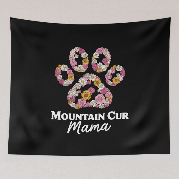 Item preview, Mountain Cur Mama Floral Paw Dog Mom  designed and sold by MarryIsMonth.