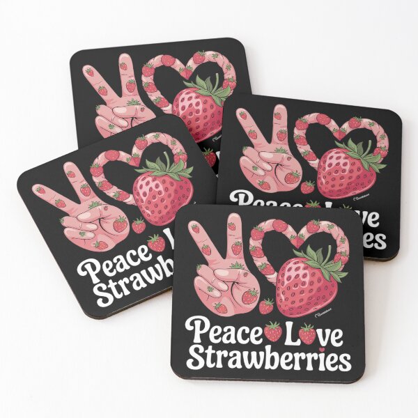 Item preview, Peace Love Strawberries Festival Season Strawberry Lover  designed and sold by KotexTemu.