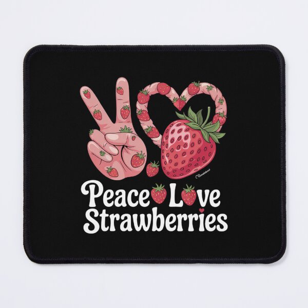 Item preview, Peace Love Strawberries Festival Season Strawberry Lover  designed and sold by KotexTemu.