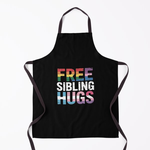 Item preview, Free Sibling Hugs LGBTQ Gay Pride Month Proud Ally designed and sold by SyntaxClaw.