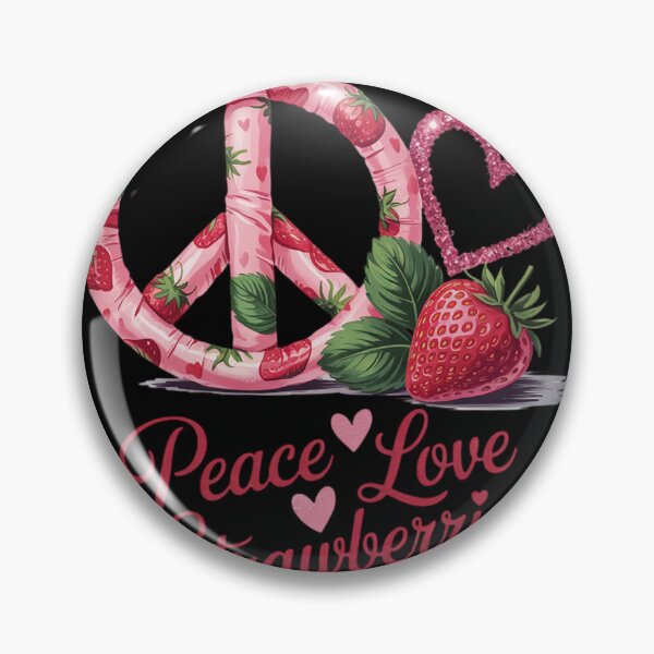 Item preview, Peace Love Strawberries Strawberry Festival Berries Lovers  designed and sold by KotexTemu.